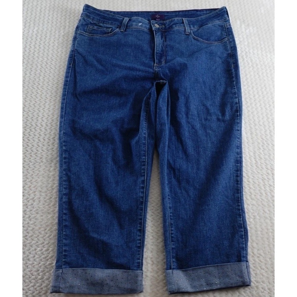 NYDJ  lift tuck technology cuffed crop jeans size 16w